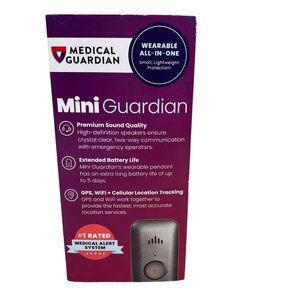 Mini Guardian Wearable Medical Alert System VZW Complete Box Emergency GPS